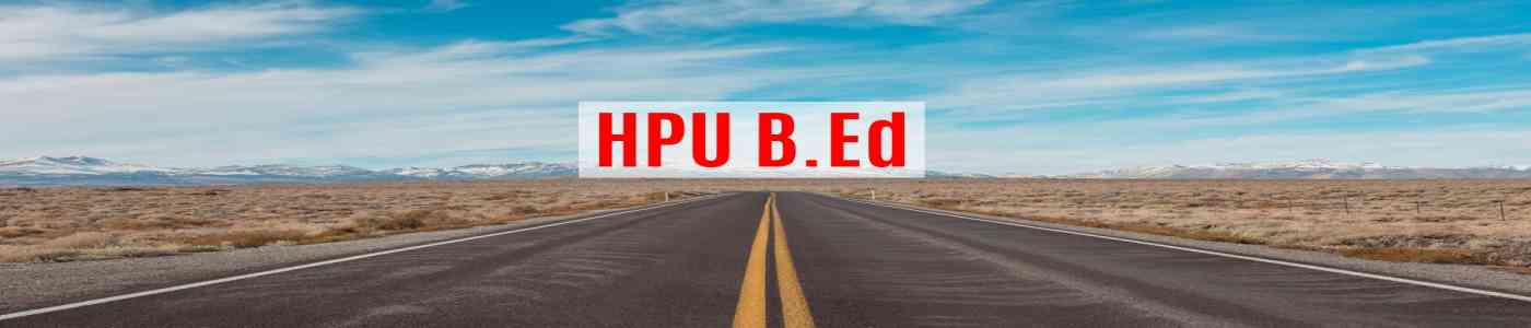 HPU B.Ed 2026