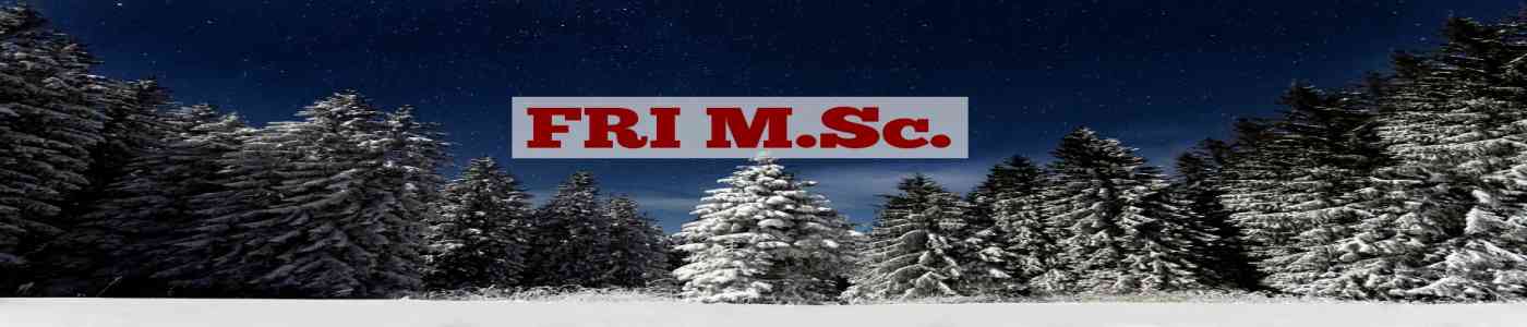 FRI M.Sc. 2026 FRI M.Sc. 2026