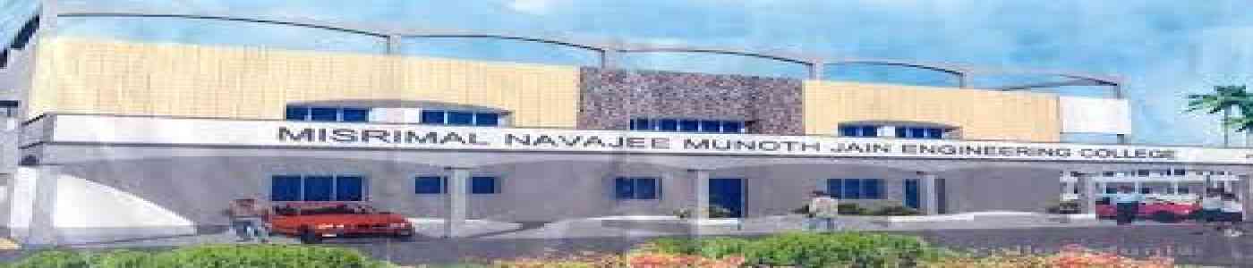 (MNMJEC) Misrimal Navajee Munoth Jain Engineering College (MNMJEC) Misrimal Navajee Munoth Jain Engineering College