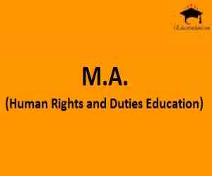 M.A. (Human Rights and Duties Education)