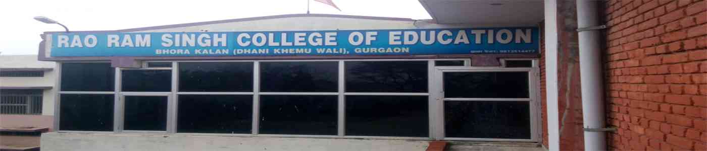 Rao Ram Singh College Of Education Rao Ram Singh College Of Education