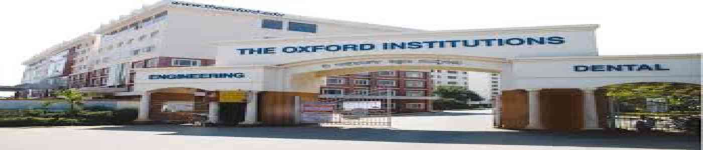 The Oxford Institutions, Bangalore The Oxford Institutions, Bangalore