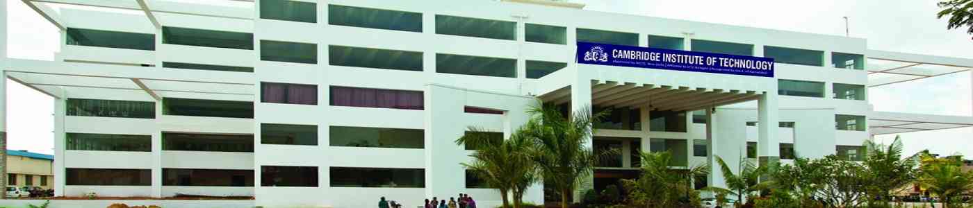 (CIT) Cambridge Institute of Technology, Bangalore (CIT) Cambridge Institute of Technology, Bangalore
