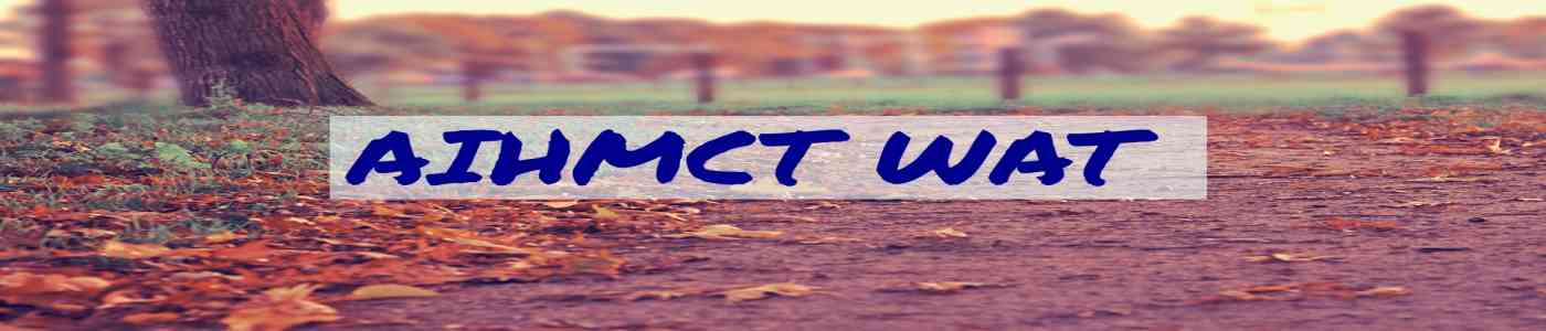 AIHMCT WAT 2026 AIHMCT WAT 2026
