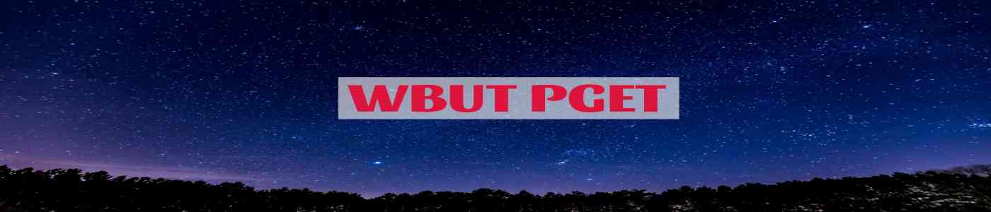 WBUT PGET 2026 WBUT PGET 2026