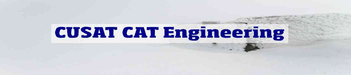 CUSAT CAT ENGINEERING 2026 CUSAT CAT ENGINEERING 2026