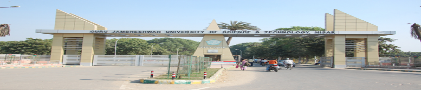 GJU - Guru Jambheshwar University of Science and Technology GJU - Guru Jambheshwar University of Science and Technology